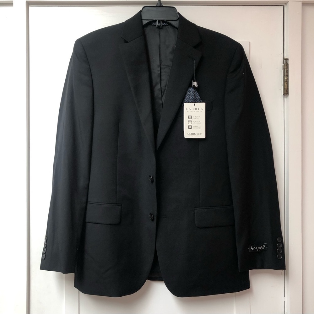 NWT Ralph Lauren Lattimore wool blend stretch fabric ultra flex jacket 40reg